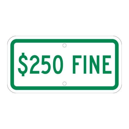 National Marker Co NMC Traffic Sign, 250 Fine, 6in X 12in, White TMAS19J